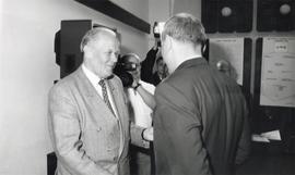 Fotografia  czarno-biała (odbitka)   z zakończenia konkursu na - "Najciekawsze Wydarzenie Mu...