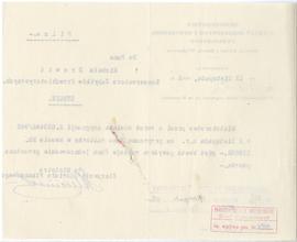 Maszynopis. Pismo nr 11238-IV/22 z dnia 13 listopada 1922 r. Ministerstwa Wyznań Religijnych i Oś...