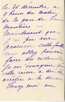 List od G. de Maret do Erazma Majewskiego (rękopis)  strona 2