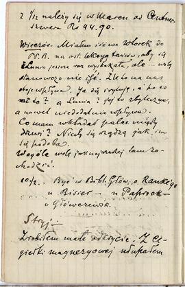 Notes nr 41 z wpisami odręcznymi  Erazma Majewskiego z okresu od 09.02.1893 r.-09.04.1993 r.  str...