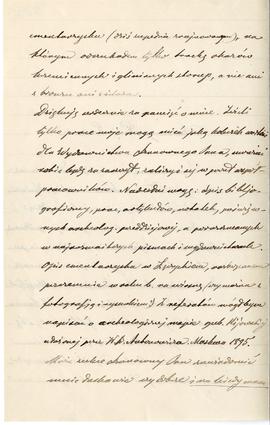 List od Szczęsnego Jastrzębowskiego do Erazma Majewskiego (rękopis)  strona 2