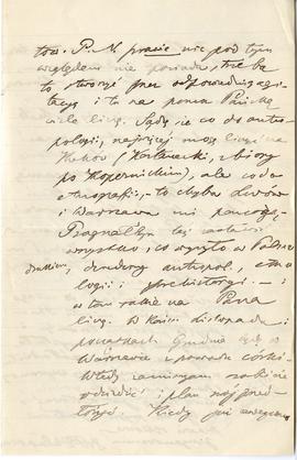 List od F. Chłapowskiego do Erazma Majewskiego (rękopis)  strona 3