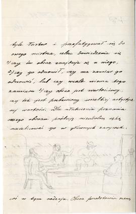 List od T. Hassmanna do Erazma Majewskiego (rękopis  rysunek)  strona 2