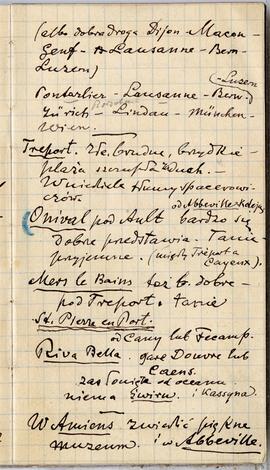 Notes nr 50 z wpisami odręcznymi  Erazma Majewskiego z okresu 19.07.1896 r.-05.10.1896 r.  strona.