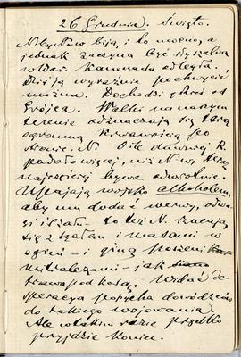 Notatnik nr 80 z odręcznymi notatkami Erazma Majewskiego z okresu od 26.12 1914 r. do 11.02.1915 ...