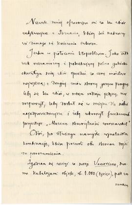 List od Wiktora Gomulickiego do Erazma Majewskiego (rękopis)  strona 2