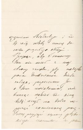 List od Ksawerego Chamca do Erazma Majewskiego (rękopis)  strona 2
