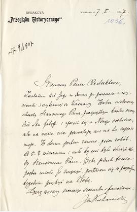 List od Jana Kochanowskiego do Erazma Majewskiego