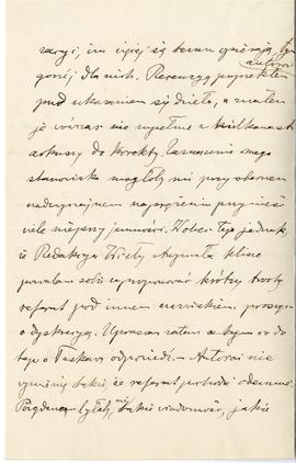 List od dr. Łęgowskiego do Erazma Majewskiego (rękopis)  strona 2