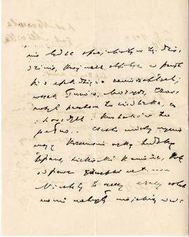 List od Edwarda Horwatta do Erazma Majewskiego (rękopis)  strona 2