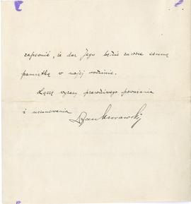 Rękopis listu dr Jana Morawskiego do Józefa Żurowskiego z dnia 27.12.1927 r. wraz z kopertą  stro...