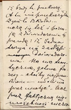 Notes nr 21 z wpisami odręcznymi  Erazma Majewskiego z okresu 01.12.1884 r.-15.05.1885 r.  strona.