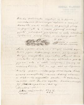 List od Bronisława Jasińskiego do Erazma Majewskiego (rękopis)  strona 2