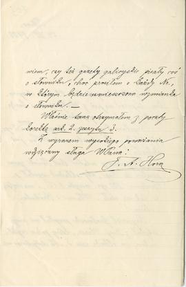 List od prof. F. A. Hory do Erazma Majewskiego (rękopis)  strona 2