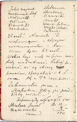 Notes nr 33 z wpisami odręcznymi  Erazma Majewskiego z okresu od 25.05.1889 r. - 10.10.1889 r.  s...