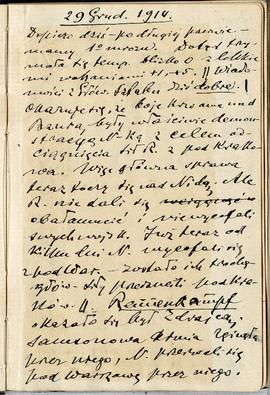 Notatnik nr 80 z odręcznymi notatkami Erazma Majewskiego z okresu od 26.12 1914 r. do 11.02.1915 ...