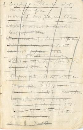 Fragment notesu Józefa Żurowskiego z odręcznymi notatkami na temat znalezisk archeologicznych w Z...