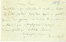 Karta pocztowa od Włodzimierza Bugiela do Erazma Majewskiego (rękopis)  strona 2 (rewers)