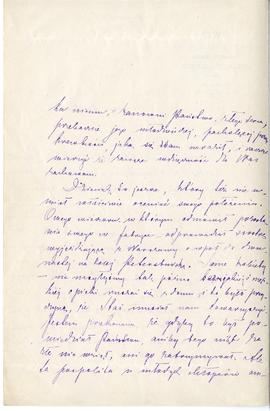 List od Marii Konopnickiej do Erazma Majewskiego (rękopis)  strona 2