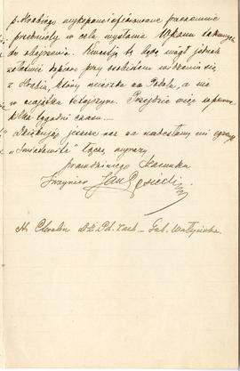 List od Jana Lesieckiego do Erazma Majewskiego z dnia 15.05.1899 r. (rękopis)  strona 3