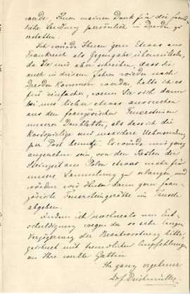 List od J. Deichmüllera do Erazma Majewskiego (rękopis)  strona 3