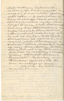 List od Emila Waydel do Erazma Majewskiego oraz kopia testamentu Józefa Choynowskiego (rękopis)  ...