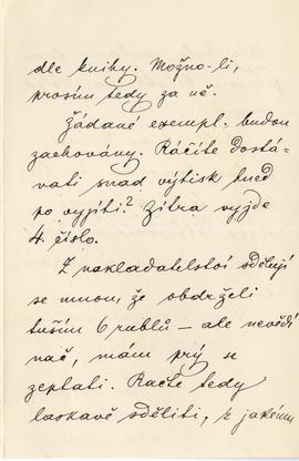 List od Jana Dolensky`ego do Erazma Majewskiego (rękopis)  strona 3