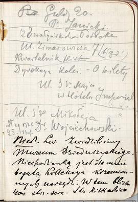 Notes nr 45 z wpisami odręcznymi  Erazma Majewskiego z okresu od 31.05.1894 r.-20/21.02.1895 r.  ...