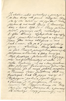 List od Kazimierza Chmieleckiego do Erazma Majewskiego (rękopis)  strona 3