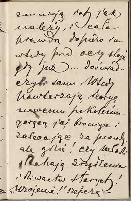 Notes nr 21 z wpisami odręcznymi  Erazma Majewskiego z okresu 01.12.1884 r.-15.05.1885 r.  strona.