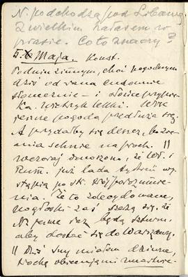 Notatnik nr 82 z odręcznymi notatkami Erazma Majewskiego z okresu od 04.05.1915 r. do 26.06.1915 ...