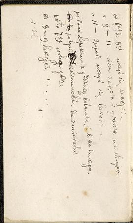 Notes nr 1 z okresu 29.06.1873 r.-24.09.1874 r.  Wklejka z odręczną notatką Erazma Majewskiego do...