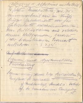 Brulion Józefa Żurowskiego "Żurowski 1918" z notatkami w języku niemieckim z okresu stu...