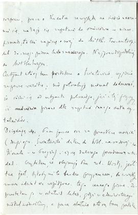 List od Włodzimierza Bugiela do Erazma Majewskiego (rękopis)  strona 2