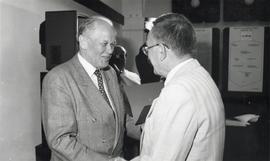 Fotografia  czarno-biała (odbitka)   z zakończenia konkursu na - "Najciekawsze Wydarzenie Mu...