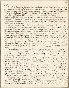 Rękopis pracy w języku niemieckim p.t. "Weltuntergang" (część IIa)  strona 5.