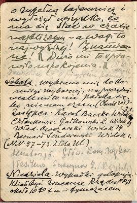 Notatnik nr 92 z odręcznymi notatkami Erazma Majewskiego z okresu od 25.12.1918 r. do czerwca 191...