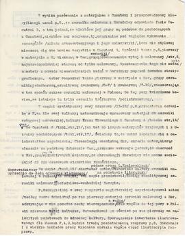 Maszynopis. Ocena pracy magisterskiej Tomasza Szczygielskiego pt. "Ceramika malowana z Horod...