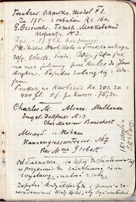 Notes nr 45 z wpisami odręcznymi  Erazma Majewskiego z okresu od 31.05.1894 r.-20/21.02.1895 r.  ...