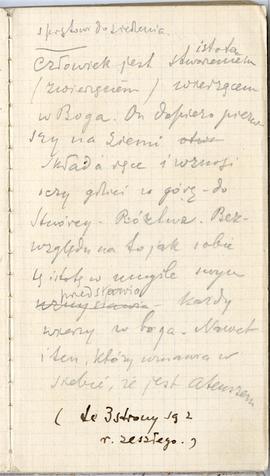 Notes nr  46 z wpisami odręcznymi  Erazma Majewskiego z okresu od 24.02.1895 r.-19.06.1895 r.  st...