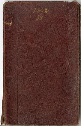 Notes nr 38 z wpisami odręcznymi  Erazma Majewskiego z okresu od 10.10.1891 r.-16.05.1892 r.Pierw...