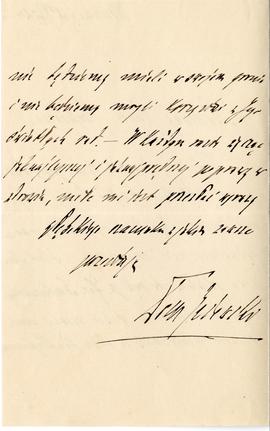 List Wacława Jezierskiego do Erazma Majewskiego (rękopis)  strona 2