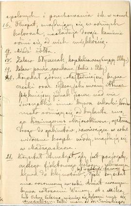 Rękopis pracy pt.: „Spis zbioru kamieni i skamieniałości Stanisławy z Drohojowskich Korczak-Popła...