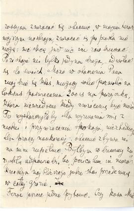 List od Witolda Klingera do Erazma Majewskiego (rękopis), strona 4