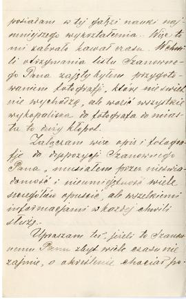 List od Aleksandra Bydłowskiego do Erazma Majewskiego (rękopis)  strona 2