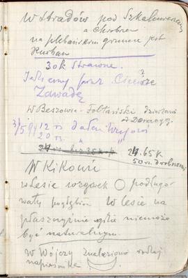 Notes nr 45 z wpisami odręcznymi  Erazma Majewskiego z okresu od 31.05.1894 r.-20/21.02.1895 r.  ...