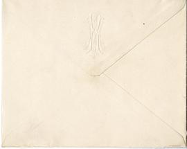 Koperta do listu od Jana Maurycego Kamińskiego do Erazma Majewskiego (znak wodny)  strona 2: rewers