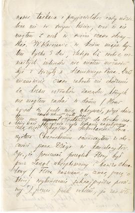 List od Franciszka Błońskiego do Erazma Majewskiego (rękopis)  strona 3