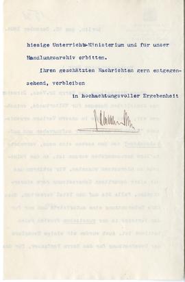 List od E. S. Mittlera do Erazma Majewskiego (maszynopis  rękopis)  strona 2