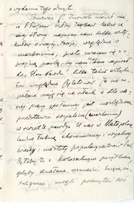 List od Jana Matyasika do Erazma Majewskiego (rękopis)  strona 3